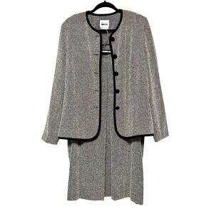 Vintage Old Money Two Piece Skirt Suit Women Size 14 Power Dressing Office Siren